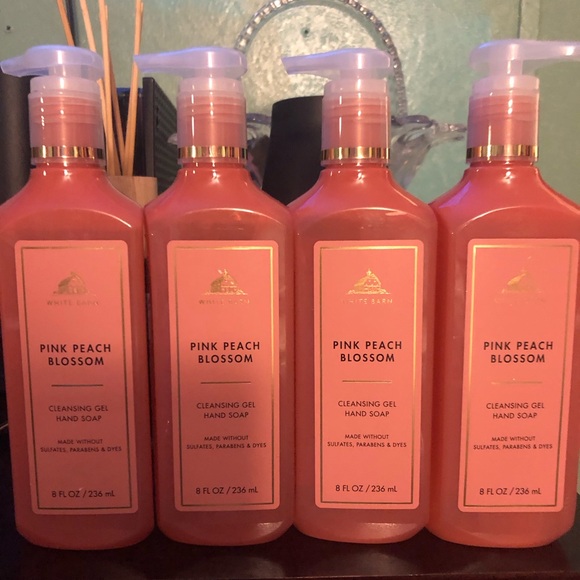 White Barn Other - White Barn Pink Peach Blossom Cleansing Gel Hand Soap X 4